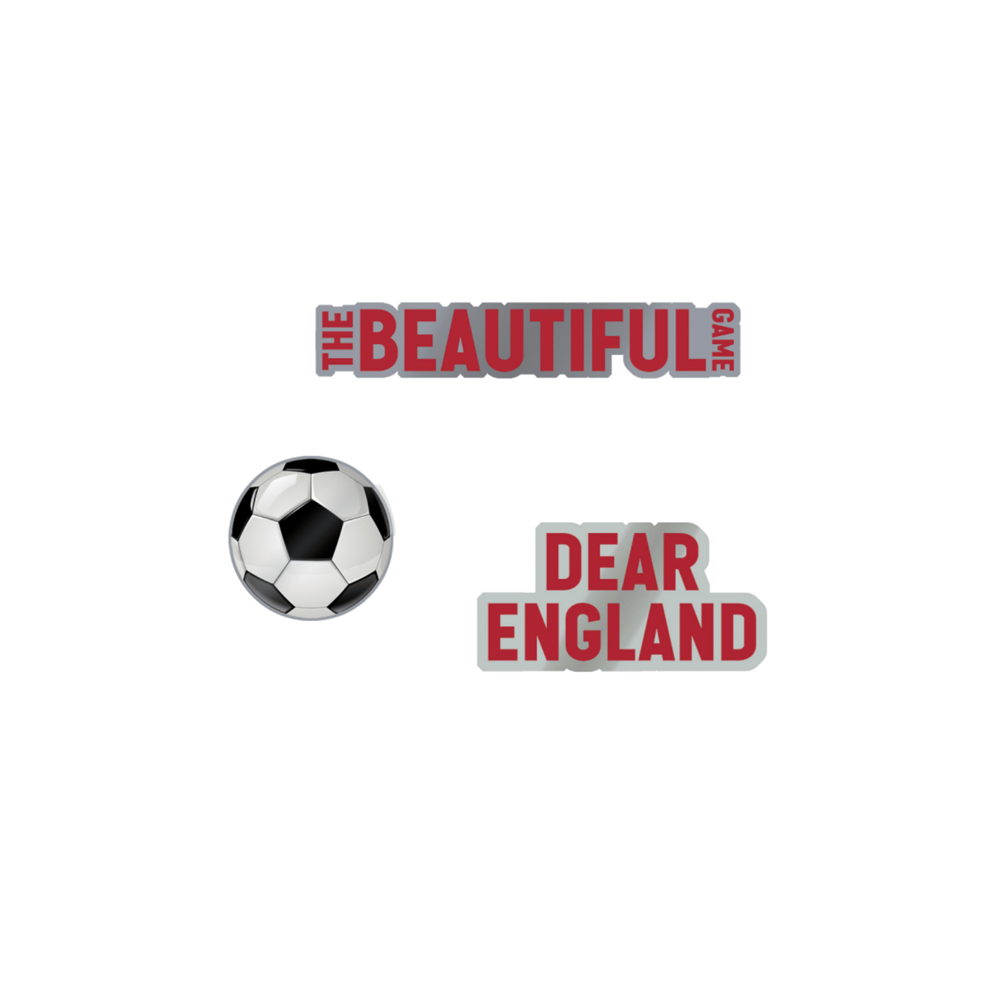 DEAR ENGLAND Lapel Pin Trio