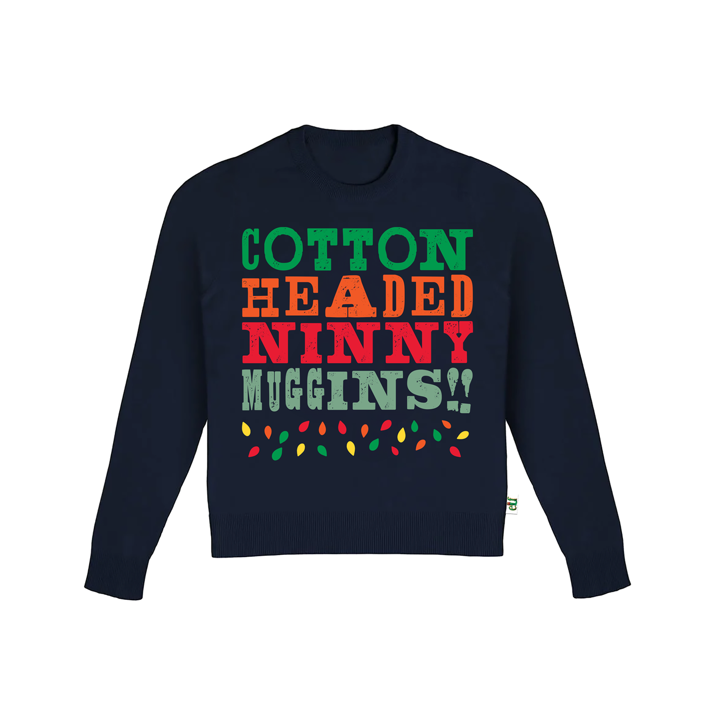 ELF Cotton Headed Ninny Muggins Youth Xmas Jumper