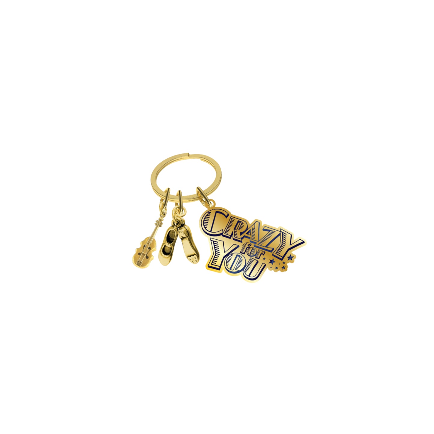 CRAZY FOR YOU - Logo Keyring with Charms