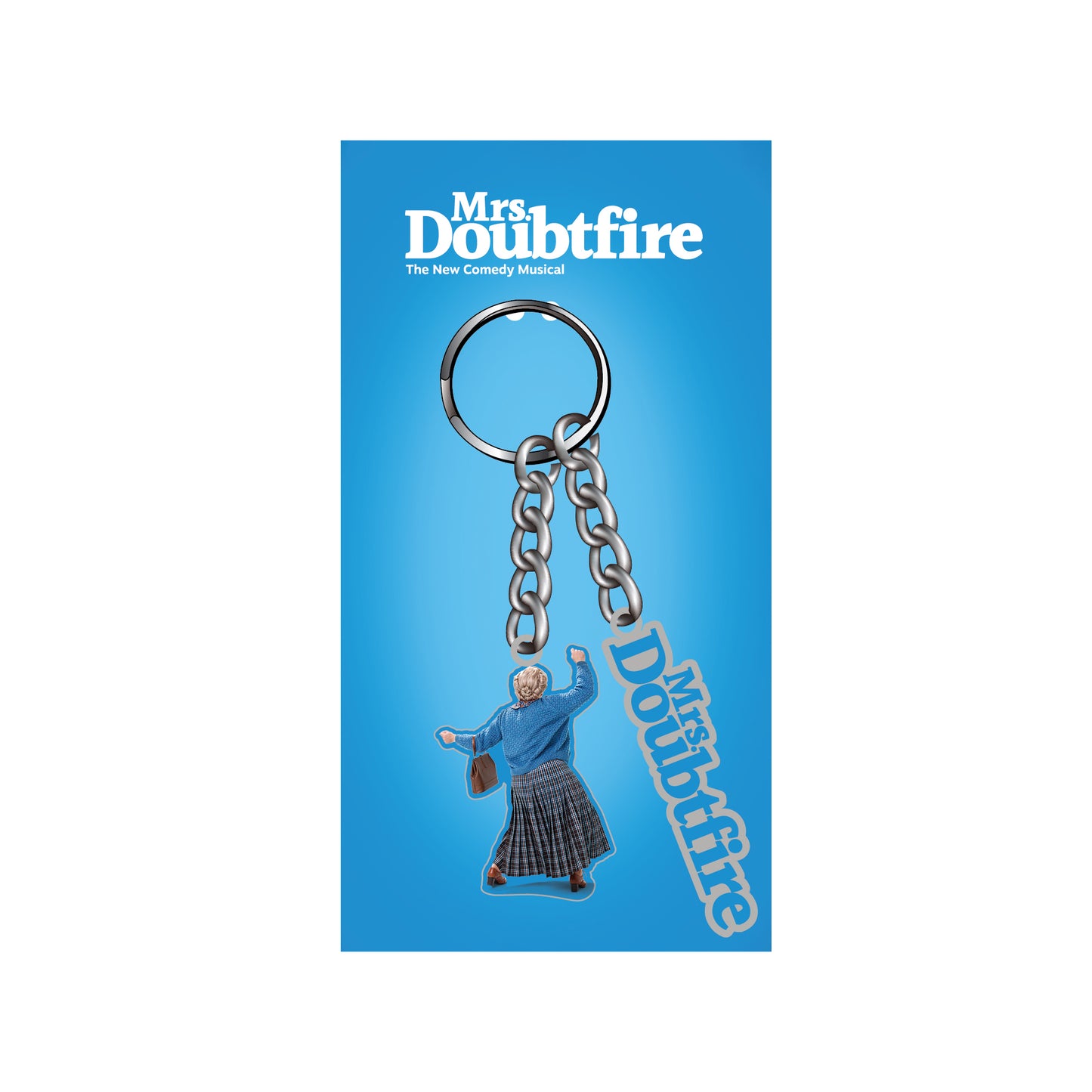 MRS DOUBTFIRE - Lady and Logo Charms Keyring