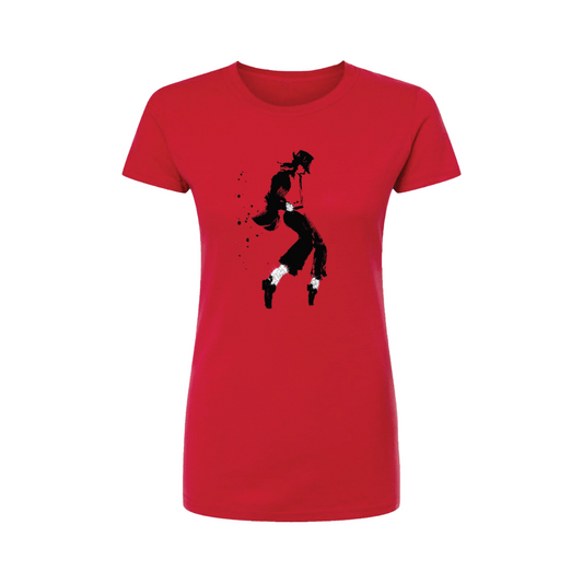 MJ THE MUSICAL Fitted Red T-Shirt