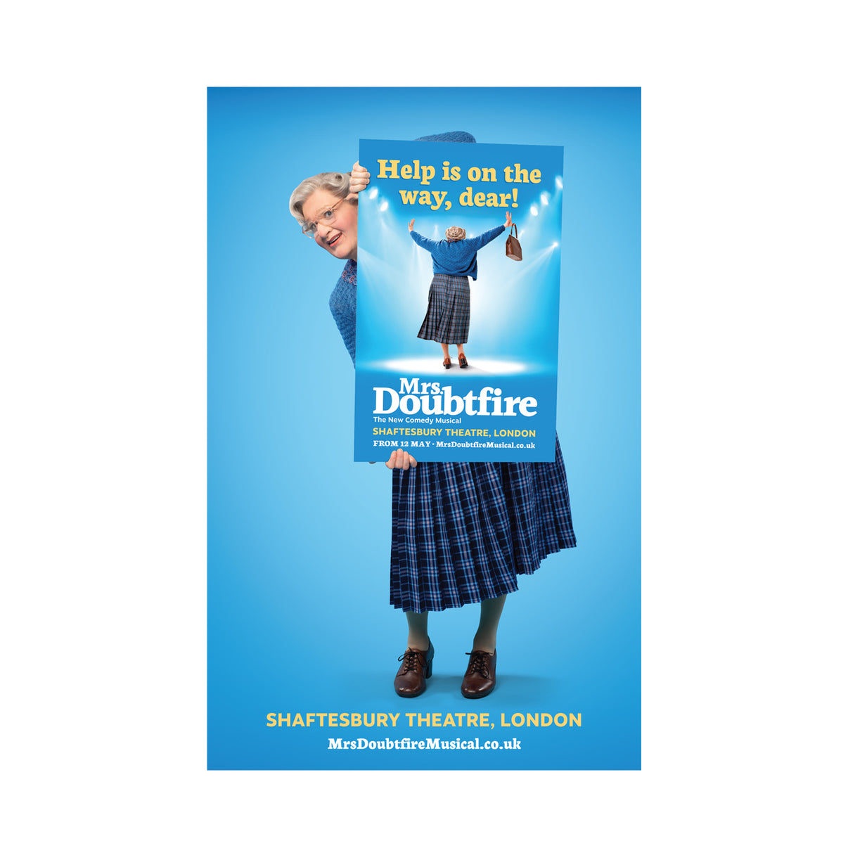 MRS DOUBTFIRE Poster – West End Merchandise Shop by Creative Goods