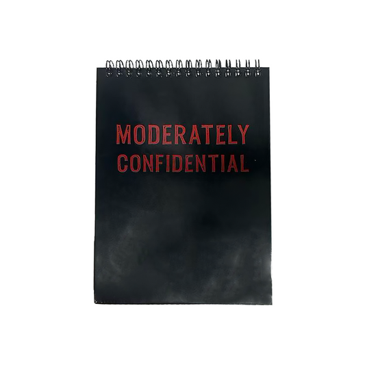 THE COMEDY ABOUT SPIES Moderately Confidential Notebook
