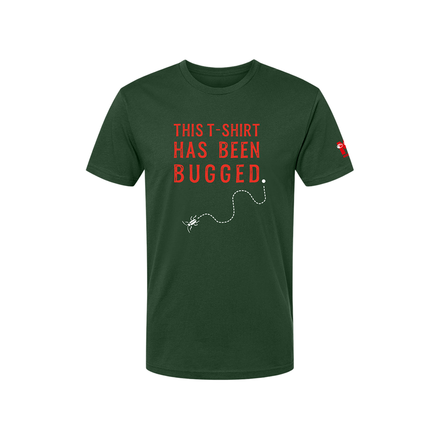 THE COMEDY ABOUT SPIES Unisex Bugged T-shirt