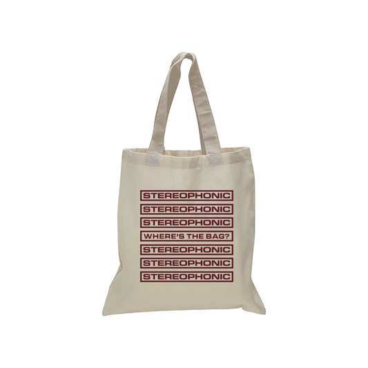STEREOPHONIC Where's The Bag? Tote Bag