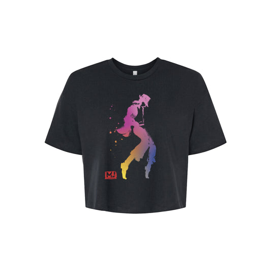 MJ THE MUSICAL Watercolour Cropped Tee