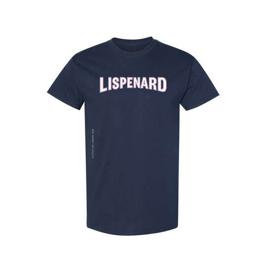 A LITTLE LIFE Lispenard White/Red on Navy T-Shirt