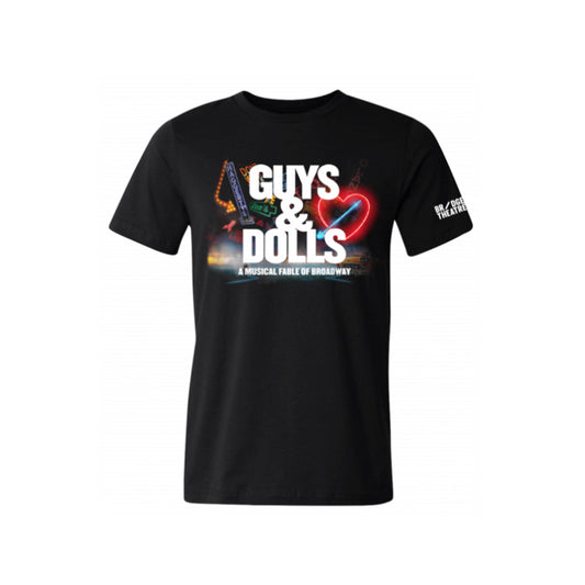GUYS & DOLLS Black Logo T-Shirt